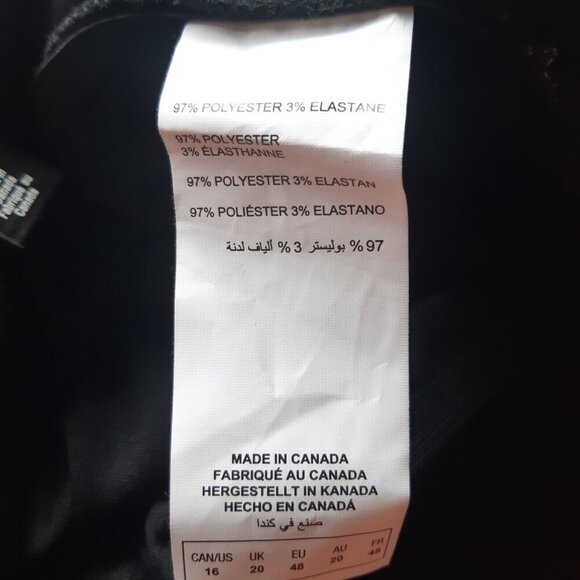 Love and Legend Jumpsuit Size 16 Wide Leg Flare Floral Dot Keyhole Cut Out Black - Picture 4 of 4